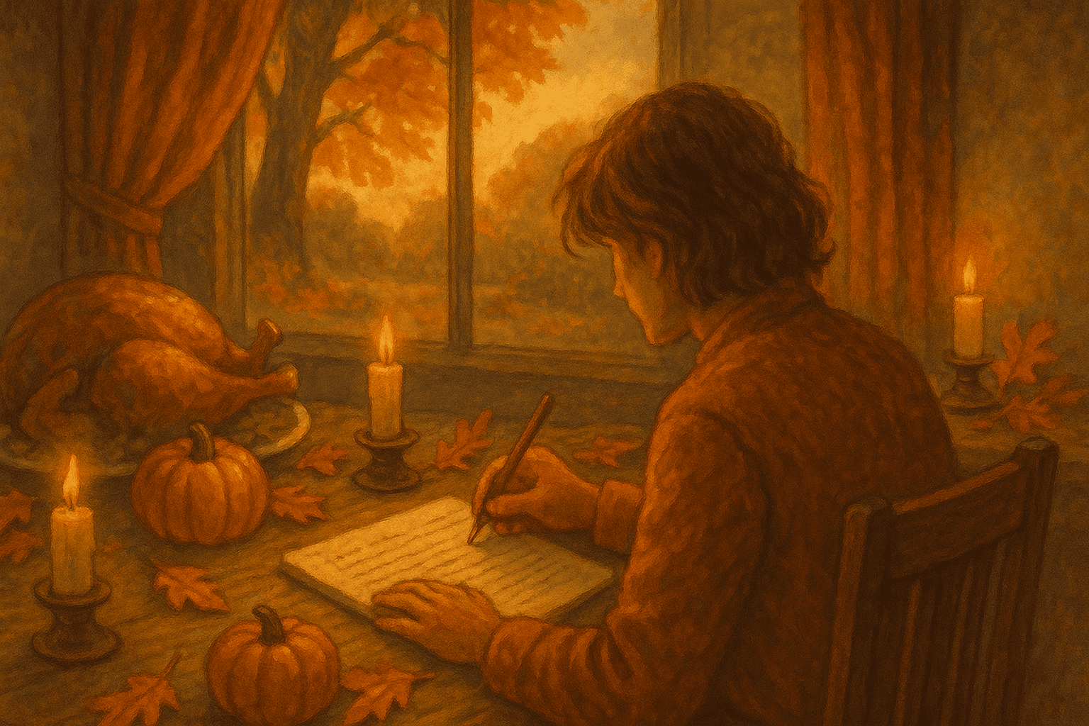 Prompts de escritura para Acción de Gracias